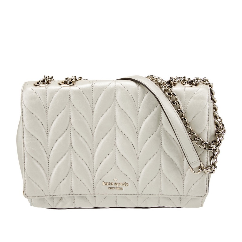 Kate Spade White Quilted Shoulder Bag